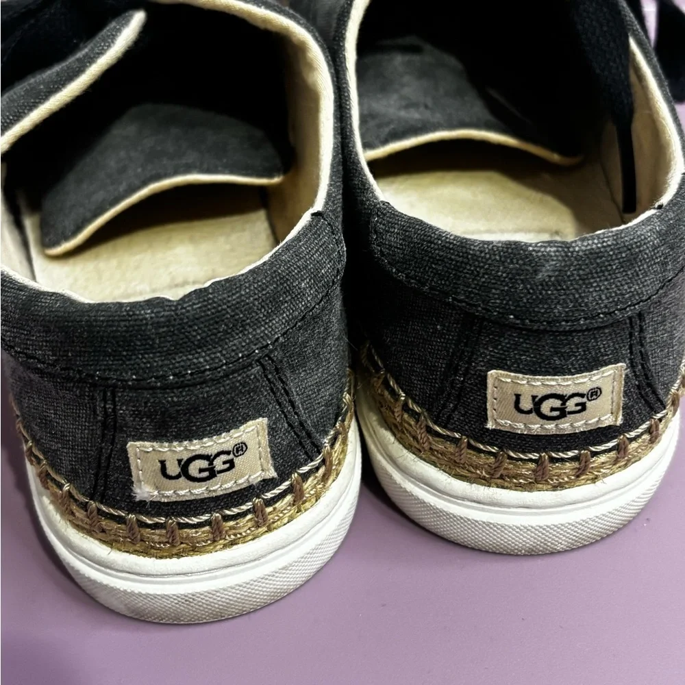 UGG Gray and Tan Flats